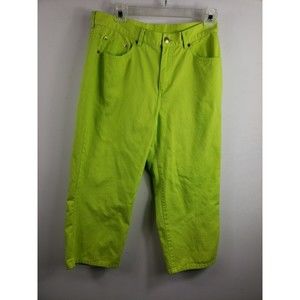 Lauren Ralph Lauren Jeans Womens Sz 6 green  Denim Crop Capri